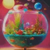 Fantasy Fish Tank Art Diamond Painting