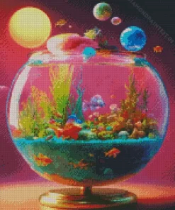 Fantasy Fish Tank Art Diamond Painting