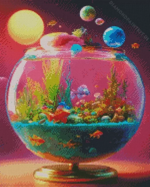 Fantasy Fish Tank Art Diamond Painting