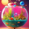 Fantasy Fish Tank Art Diamond Painting