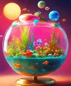 Fantasy Fish Tank Art Diamond Painting