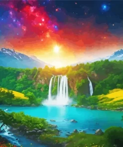 Fantasy Galaxy Landscape Diamond Painting