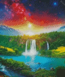 Fantasy Galaxy Landscape Diamond Painting