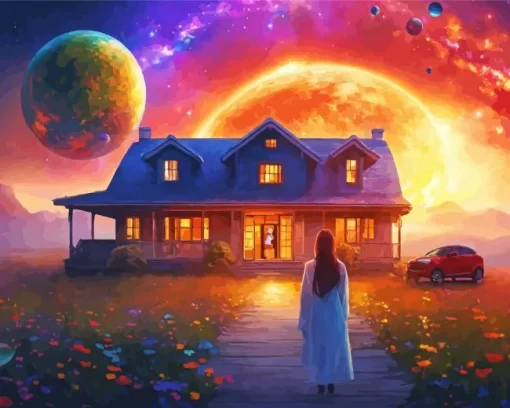 Fantasy House Art Diamond Painting