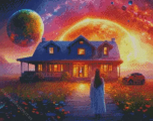 Fantasy House Art Diamond Painting