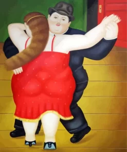 Fat Couple Dancing Diamond Painting