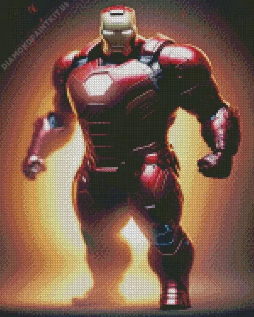 Fat Iron Man Diamond Painting