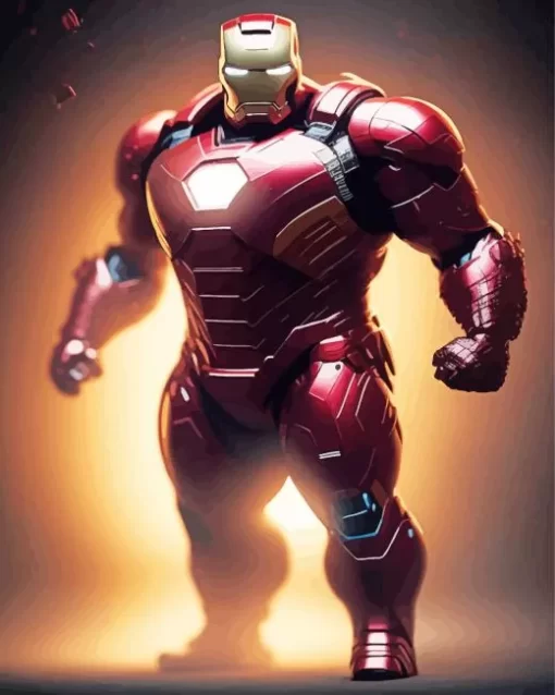 Fat Iron Man Diamond Painting