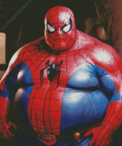 Fat Spiderman Diamond Painting