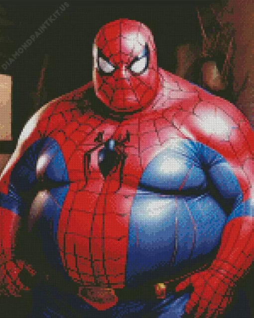 Fat Spiderman Diamond Painting