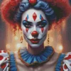 Female Clown Art Diamond Painting