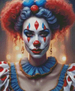 Female Clown Art Diamond Painting