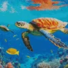 Fish And Turtle Diamond Painting