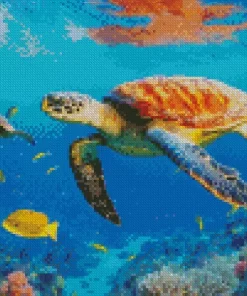 Fish And Turtle Diamond Painting