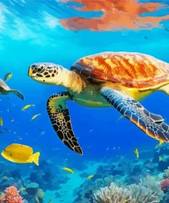 Fish And Turtle Diamond Painting