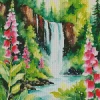 Forest Waterfall Art Diamond Painting