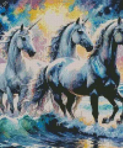 Galaxy Unicorns Diamond Painting