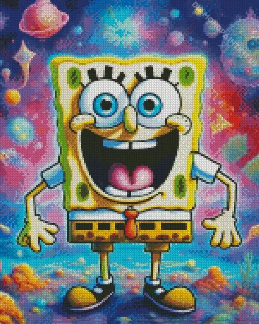 Happy SpongeBob Art Diamond Painting