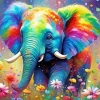 Little Colorful Elephant Diamond Painting