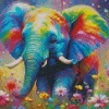 Little Colorful Elephant Diamond Painting