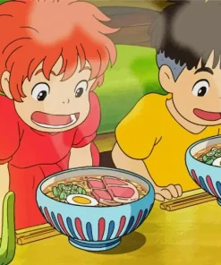 Ponyo and Sosuke Diamond Painting