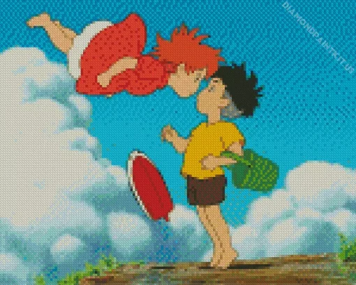 Ponyo Anime Diamond Painting