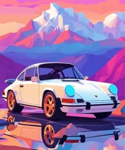 Porsche Illustration Diamond Painting