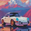 Porsche Illustration Diamond Painting