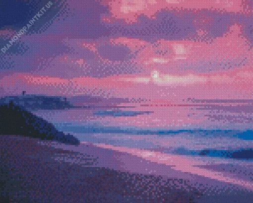 Purple Sunset Diamond Painting