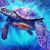 Purple Turtle Diamond Painting