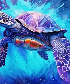 Purple Turtle Diamond Painting