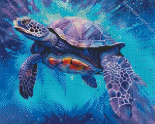 Purple Turtle Diamond Painting