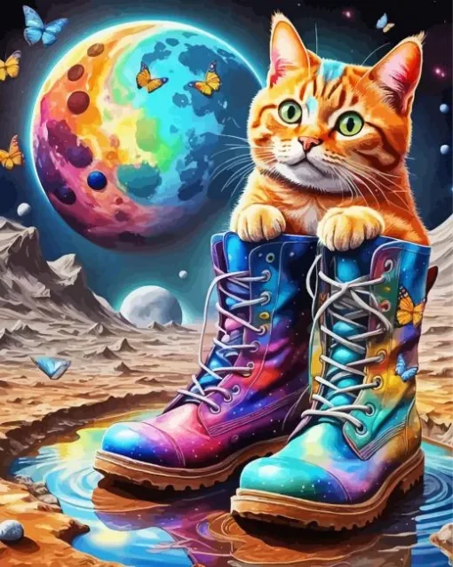 Puss In Boots Diamond Painting