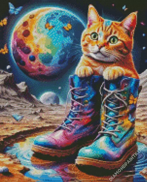 Puss In Boots Diamond Painting