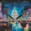 Rainy Washington DC Diamond Painting