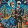 Romantic Frida Kahlo Skull Diamond Painting