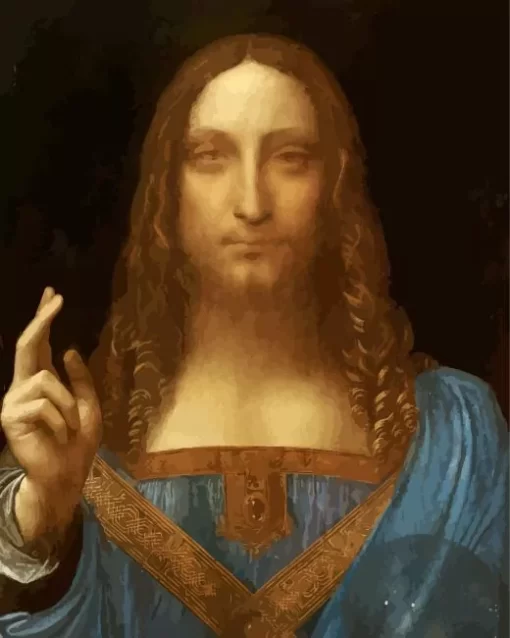 Salvator Mundi By Leonardo Da Vinci Diamond Painting