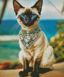 Siamese Cat Art Diamond Painting