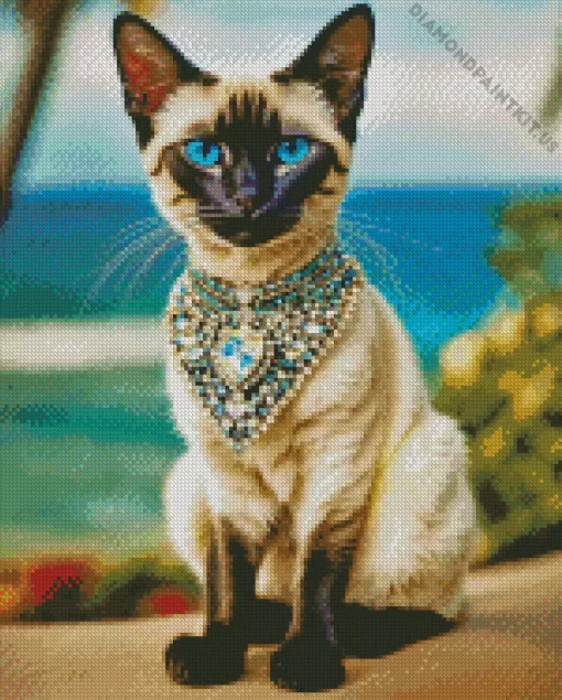 Siamese Cat Art Diamond Painting