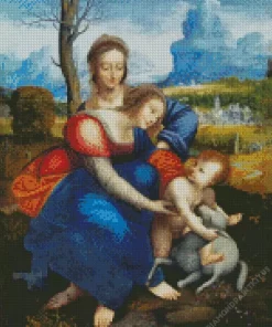 The Virgin And Child With Saint Anne Diamond Painting