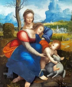 The Virgin And Child With Saint Anne Diamond Painting