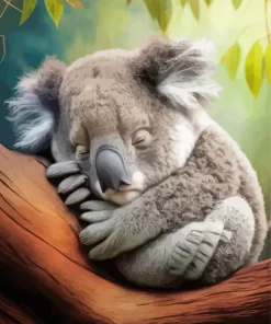 Tired Koala Diamond Painting