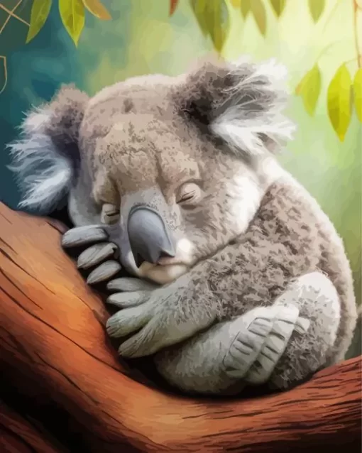 Tired Koala Diamond Painting