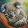 Tired Koala Diamond Painting