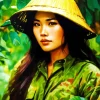 Vietnamese Girl Diamond Painting