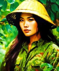 Vietnamese Girl Diamond Painting