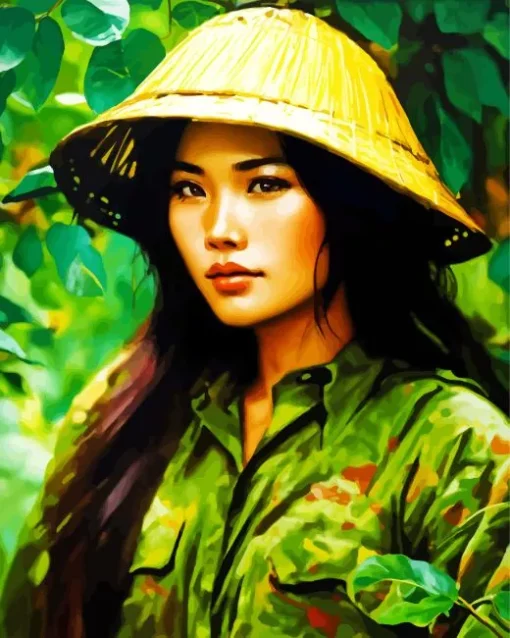 Vietnamese Girl Diamond Painting