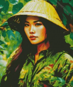 Vietnamese Girl Diamond Painting