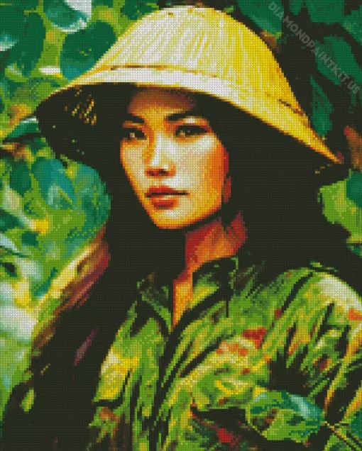 Vietnamese Girl Diamond Painting