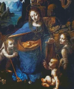 Virgin Of The Rocks By Leonardo Da Vinci Diamond Painting